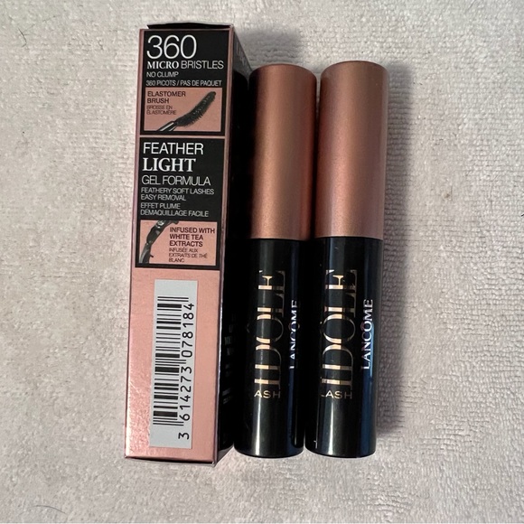 💋NIB💋 2 Deluxe Travel sized Lancôme Idole Mascaras in Black BRAND NEW!! - Picture 6 of 11